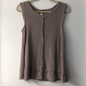 Xhiliration Waffle-Knit Top